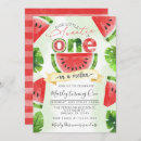 Search for watermelon 1st birthday invitations Tropical