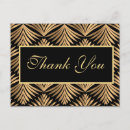 Search for gatsby postcards Black and gold