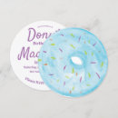 Search for blue doughnut invitations Watercolor doughnuts