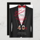 Search for suit and tie birthday invitations For him