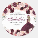 Search for pink dress stickers Mis quince