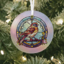 Search for stained glass birds christmas tree decorations Colourful