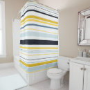 Search for black and white stripes shower curtains Blue