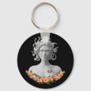 Search for mythology round key rings Gorgon