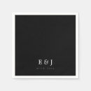 Search for monogram wedding napkins Simple