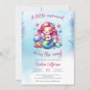 Search for little mermaid on the way invitations Girl