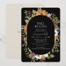 Search for black and ivory bridal shower invitations Floral