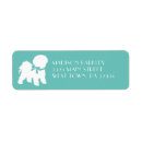 Search for bichon return address labels Cute