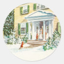Search for old house stickers Merry christmas