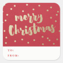 Search for gold foil christmas stickers Red and gold