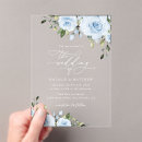 Search for something blue wedding invitations Watercolor flowers