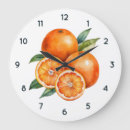 Search for orange fruit clocks Watercolor
