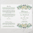 Search for folded wedding programs Greenery
