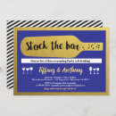 Search for navy and gold engagement party invitations Blue