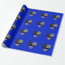 Search for thin blue line wrapping paper Cop