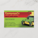 Search for lawn mower business cards Landscaping