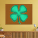 Search for st patricks day canvas prints Clover