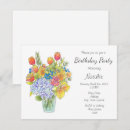 Search for tulip flowers birthday invitations Orange