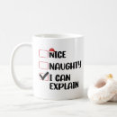 Search for naughty nice list mugs Funny