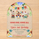 Search for circus animal birthday invitations Bear