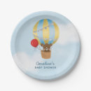 Search for hot air balloon plates Baby shower