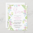 Search for greenery oh baby shower invitations Floral