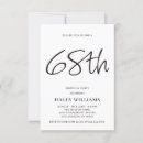 Search for 68th birthday invitations Modern