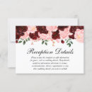 Search for burgundy wedding reception invitations Details