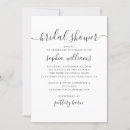 Search for black and white bridal shower invitations Script