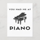Search for piano teachers postcards Pianist