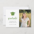 Search for green and gold graduation invitations College