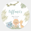 Search for animals baby shower stickers Boho
