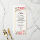 Search for floral border menus Dinner