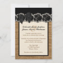 Search for burlap and lace wedding invitations Modern