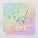 Search for girls 17th birthday invitations Flowers