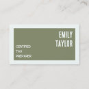 Search for tax preparer business cards Accountant