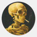 Search for smoking skull stickers Skeleton