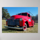 Search for chevrolet truck posters Red