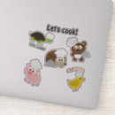 Search for cartoon chef stickers Pig