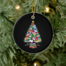 Search for librarian christmas tree decorations Santa