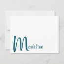 Search for teal note cards Unique