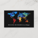 Search for world map business cards Continents