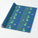 Search for aliens wrapping paper Grey