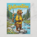Search for rangers postcards Yellowstone