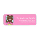 Search for happy birthday return address labels Pink