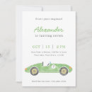 Search for vintage auto invitations Green