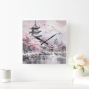 Search for cherry blossom tree clocks Japanese