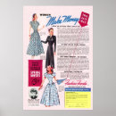 Search for vintage fashion posters Advertisement
