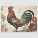 Search for vintage rooster tissue paper Decoupage