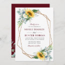 Search for burgundy and sunflower invitations Eucalyptus